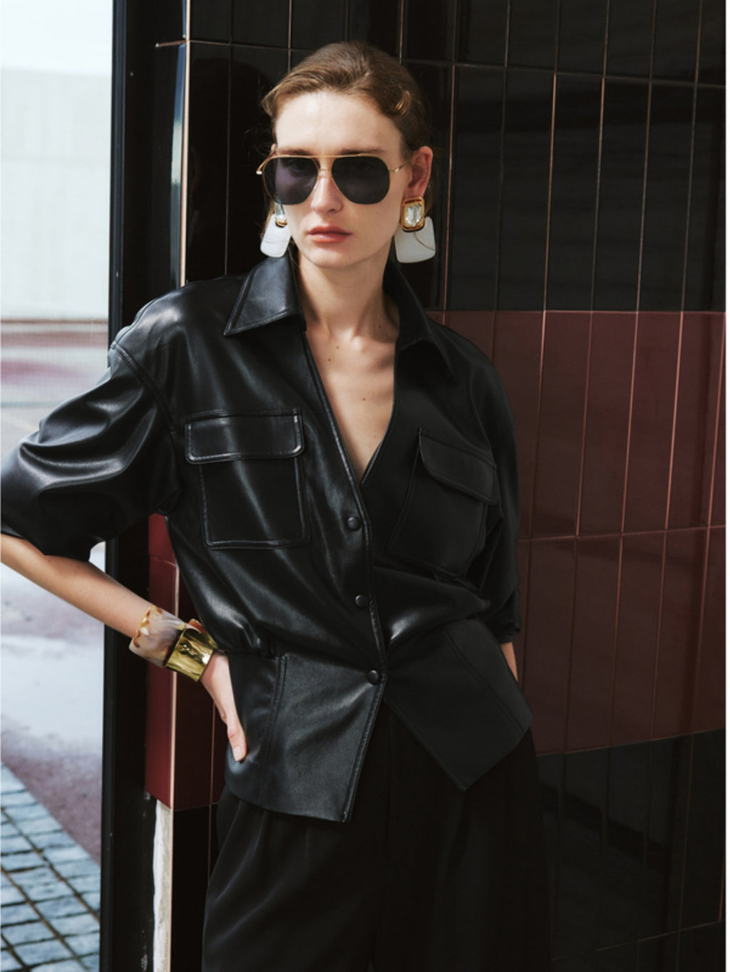 Faux Leather Moto Jacket – Premium PU Biker Jacket for Women