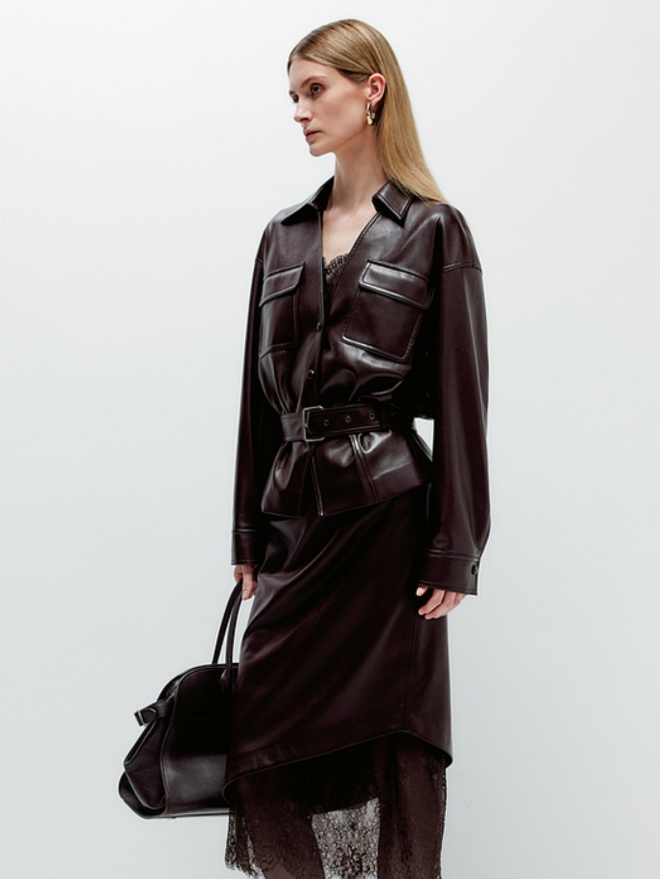 Faux Leather Moto Jacket – Premium PU Biker Jacket for Women