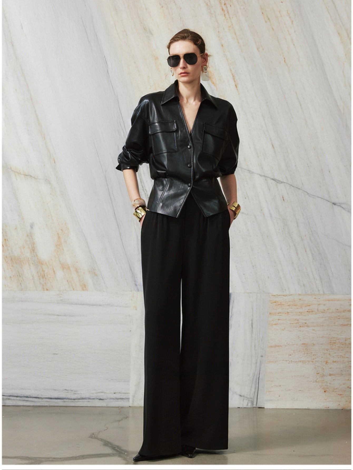 Faux Leather Moto Jacket – Premium PU Biker Jacket for Women