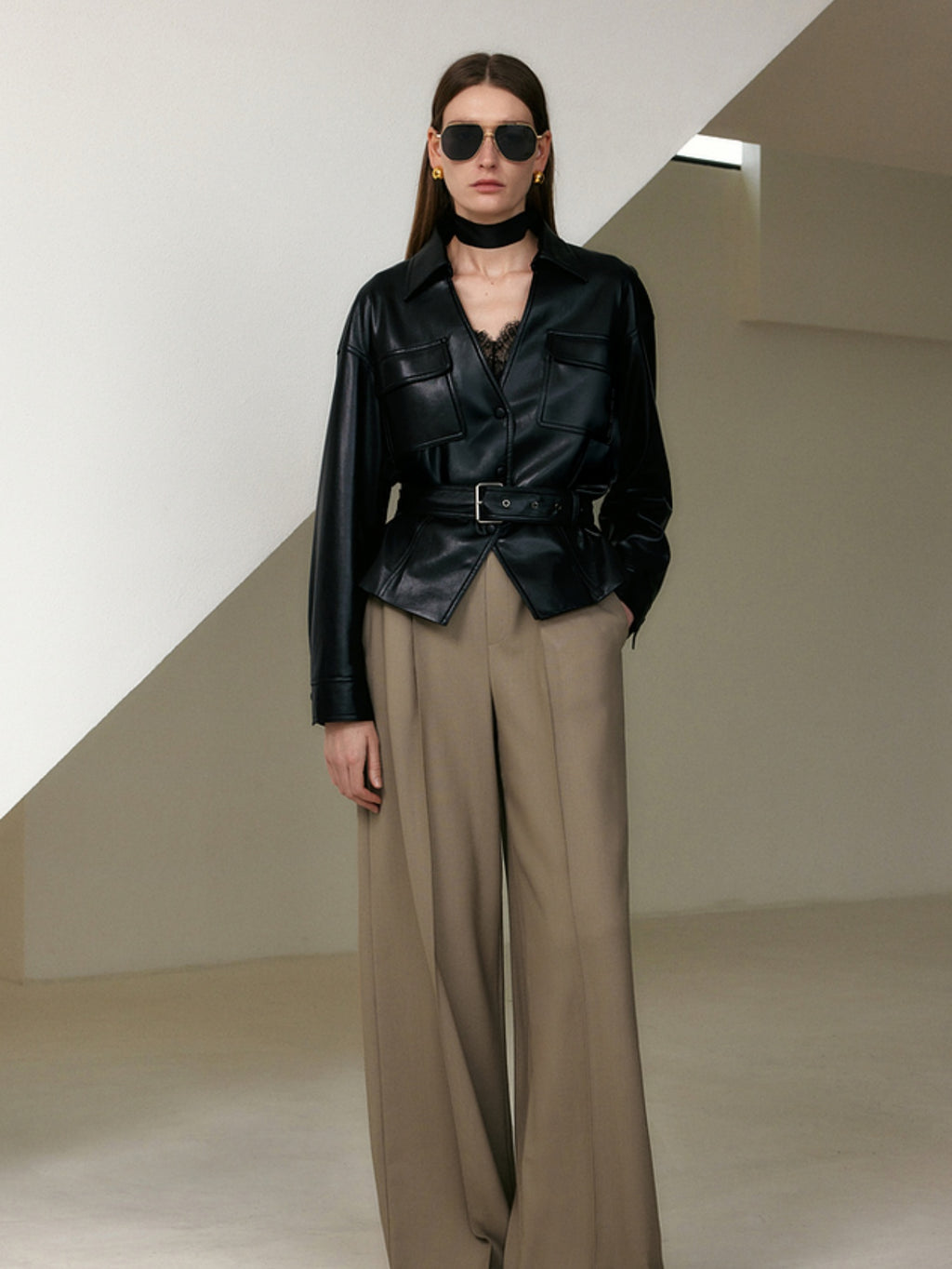 Faux Leather Moto Jacket – Premium PU Biker Jacket for Women