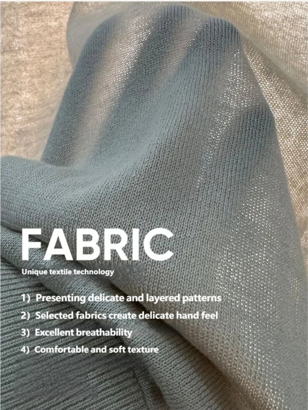 Men’s Light Beige Knit Pullover – Casual Button-Neck Sweater