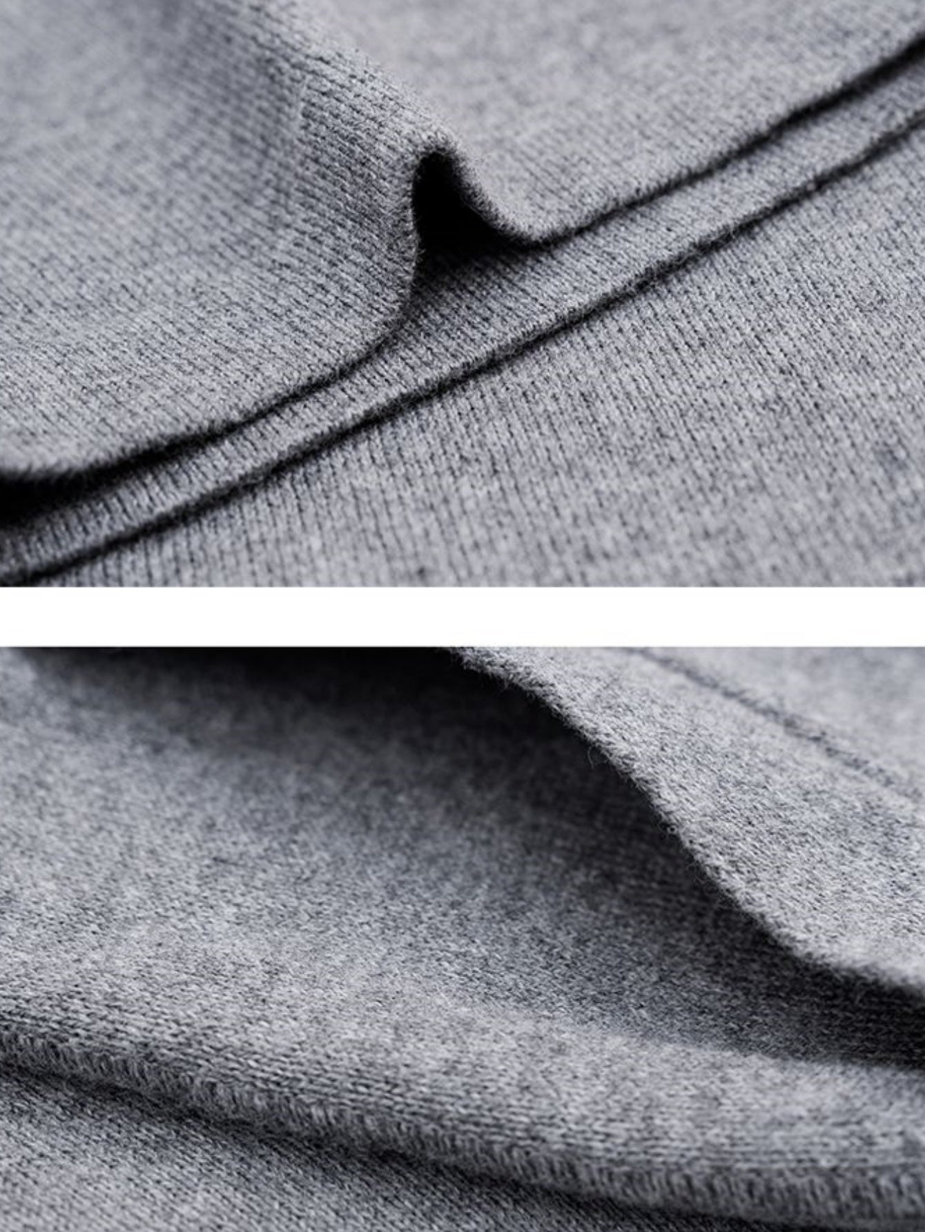 Men’s Light Gray Casual Knit Pants – Relaxed Fit Lounge Trousers