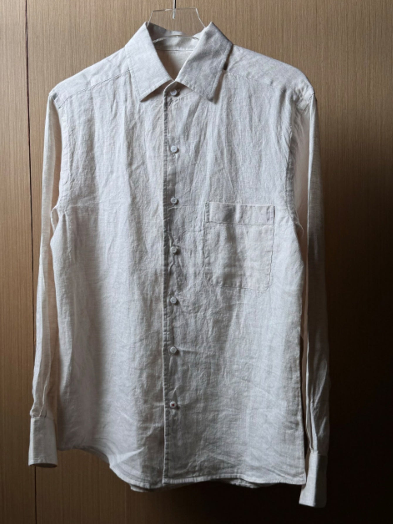 Men’s Long-Sleeve Linen Shirt – Relaxed Breathable Button-Up