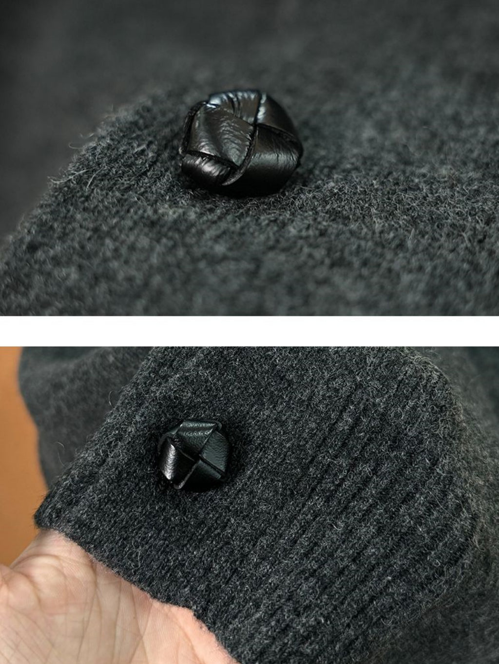 Men’s Wool-Blend Knit Cardigan – Soft Button-Up Sweater Jacket