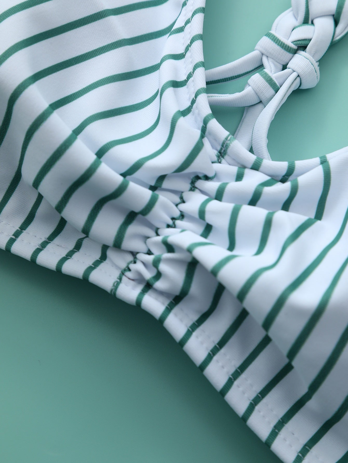 Women's 2 Piece Bikini Set Back Braided Straps with Reversible Bottom