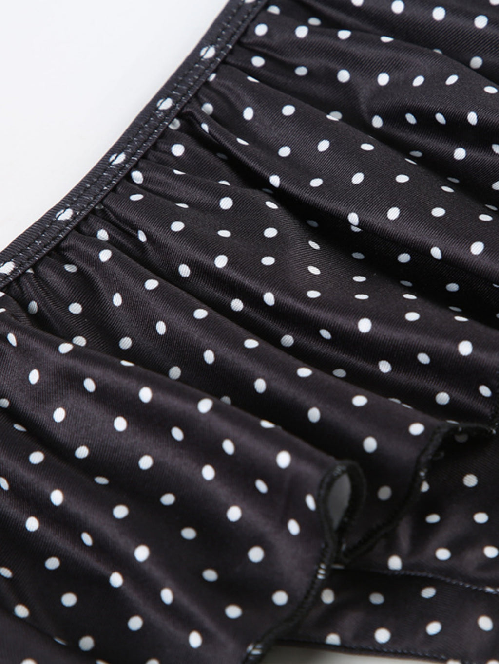 Women's Polka Dot Ruffle Bikini Set Halter Triangle Tie String Two Piece Swimsuit Bathing Suit Beachwear