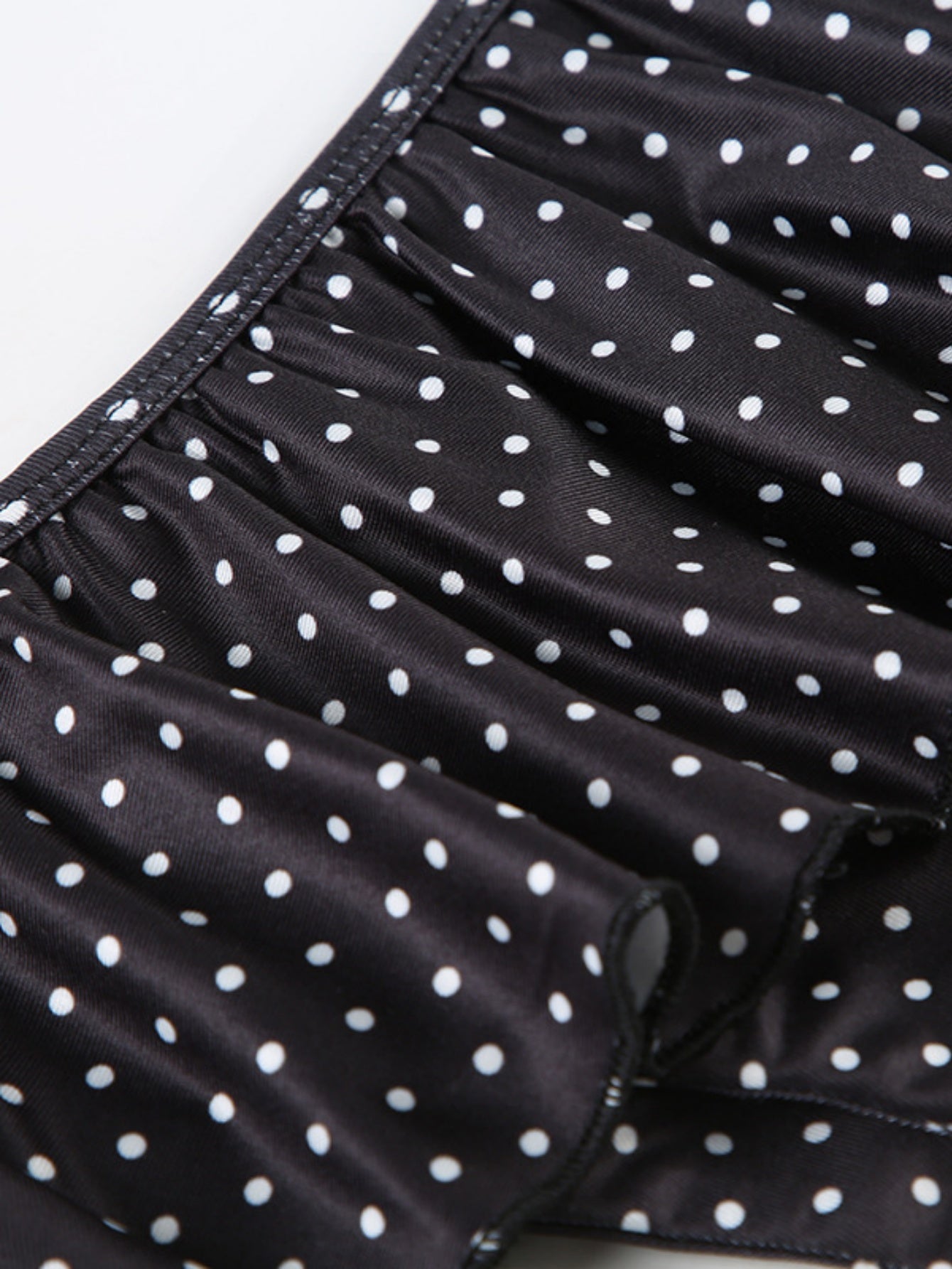 Women's Polka Dot Ruffle Bikini Set Halter Triangle Tie String Two Piece Swimsuit Bathing Suit Beachwear