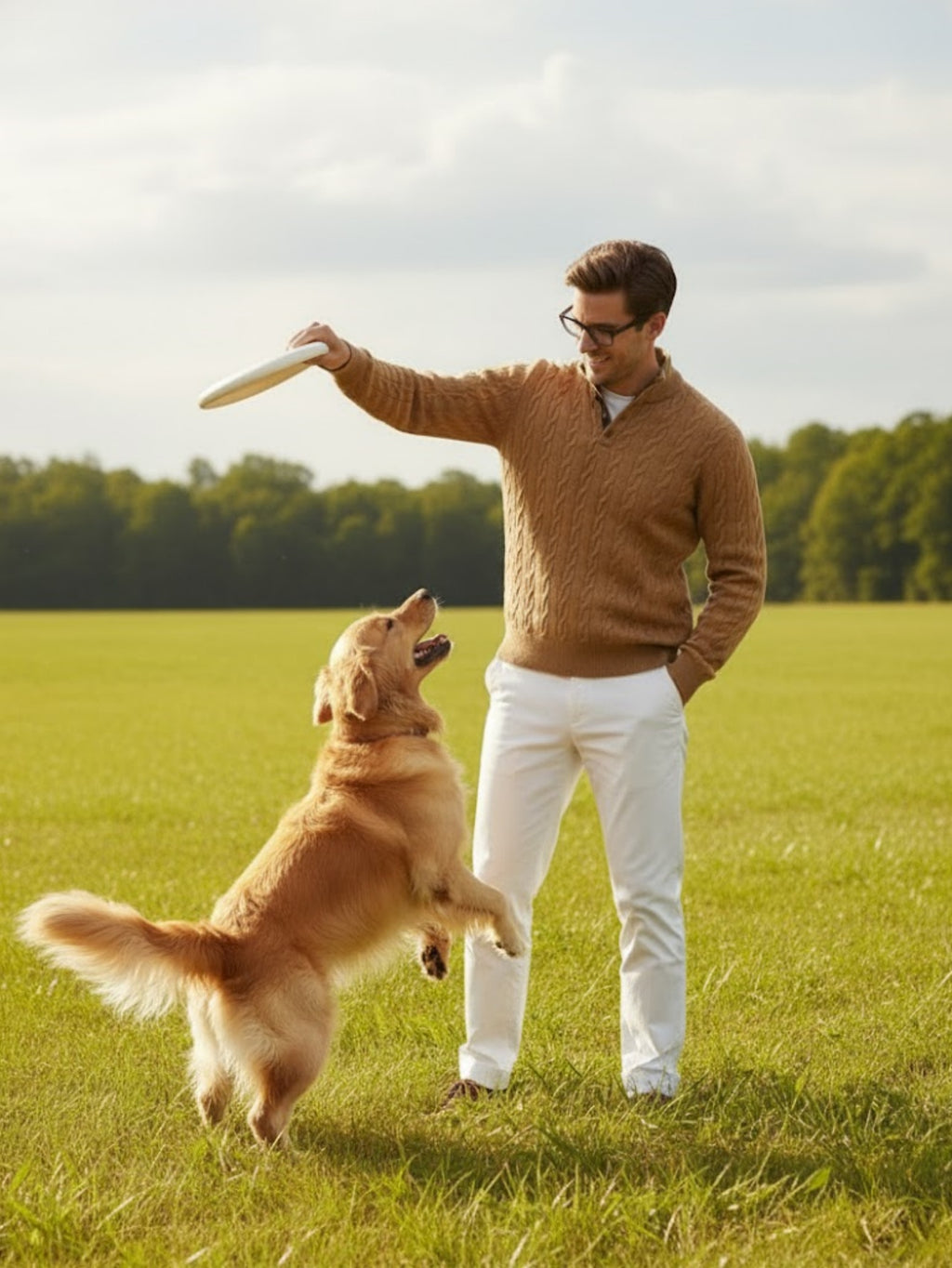 Men’s Button-Up Cable Knit Sweater – Classic Textured Pullover