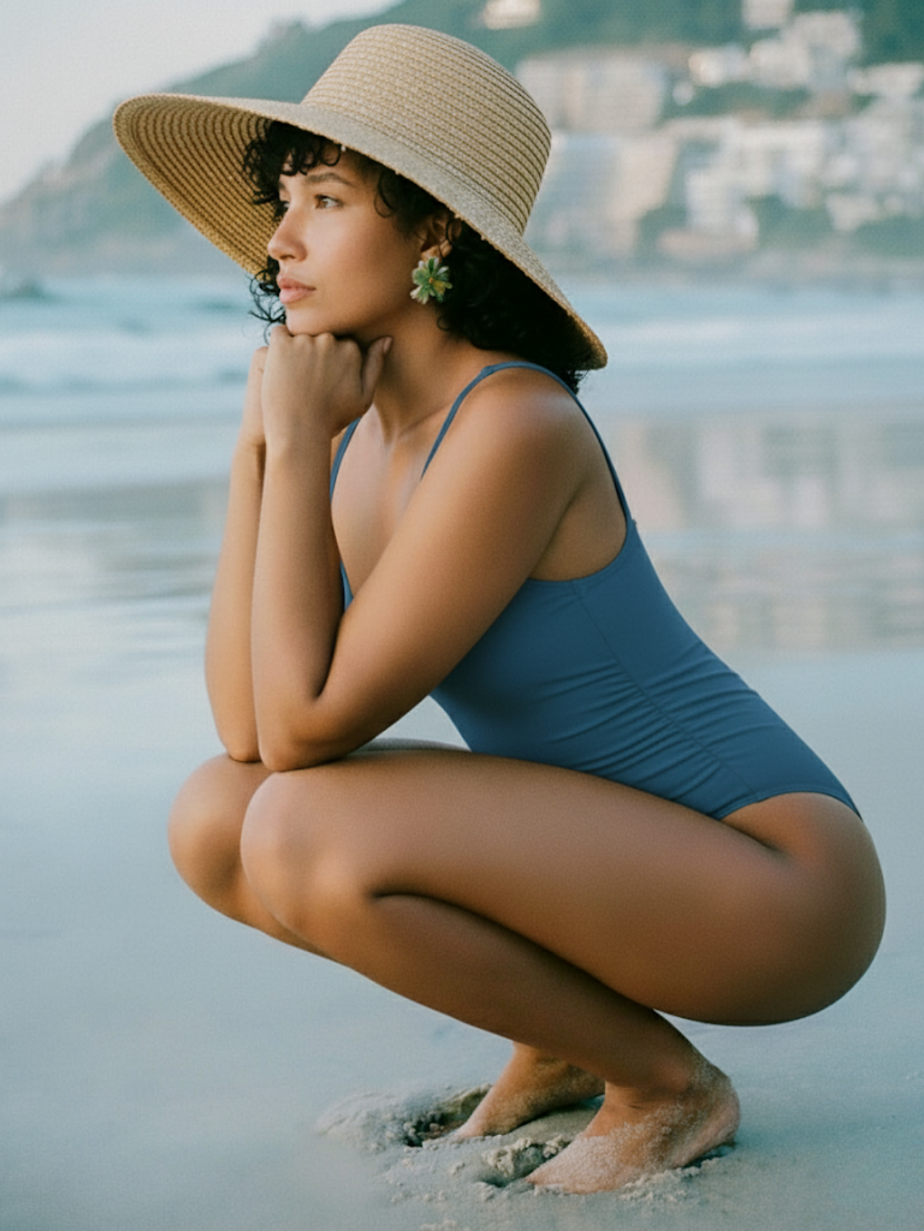 Women's One Piece Swimsuits Tummy Control Bathing Suits for Women Square Neck Backless Ruched Push Up Swimwear